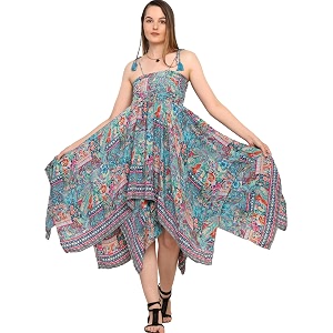 ke kanha exports convertible dress-to-skirtskirt for womanbeach wear dress for womenlong skirt for womanbloom hem tassel tieboho beach bordermulticoloreasily fits s-m-lbust24-46inlength38in