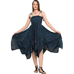 ke kanha exports convertible dress-to-skirtskirt for womanbeach wear dress for womenlong skirt for womanbloom hem tassel tieboho beach bordermulticoloreasily fits s-m-lbust24-46inlength38in
