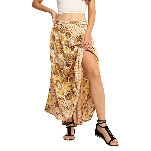 ke kanha exports skirt for woman  women skirts skirt perfect for beach  summer top  boho  short amp long skirt  stylish lehenga type light apricot 735