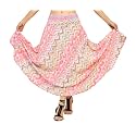KE KANHA EXPORTS Skirt for Woman|Long Maxi Skirt for Woman|Boho Beach Border Print|Lightweight Flowy Travel Outfit|Multicolor|Easily fits S to L|Waist 28-44 inches|Length 38 inches