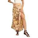 KE Kanha Exports Skirt for Woman | Women Skirts Skirt Perfect for Beach | Summer top | Boho | Short &amp; Long Skirt | Stylish Lehenga Type (Light Apricot 735)