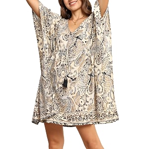 ke kanha exports kaftan dresskafthankaftan kurti for womenbeach wear dress for womenboho beachborder print drawstring tasselprintedeasily fits m to xxlbust32-42in length36in