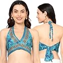 KE Kanha Exports Tops for Women Western | Jeans Tops for Women | Sleeveless Crop top | Summer | Beach wear | Stylish Trendy Tunics Halter Neck top | Fashion Any Occasion (Light Carmine Pink 2424)