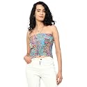 KE KANHA EXPORTS Tube Tops for Women Strapless|Smocked Bandeau Crop Top|Boho Beachwear|Multicolor|Easily fits S-M-L