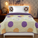 KEA Solid Single Comforter for  AC Room (Microfiber, Yellow zig zag)