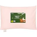 KeaBabies Toddler Pillow with Pillowcase, 13x18 Kids Pillows (Mist Pink)