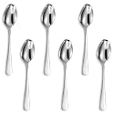 KEAWELL Premium Louise 6-Piece 5.6-Inch 18/10 Small Spoons (5.6 inches, 6)