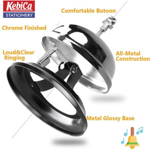 kebica non-electric steel call bell for office pack of 2  office set