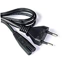 2 Pin Universal AC Power Cable Cord for Camera Printer Power Adapter Charger - 2.4 Meter / 8 Feet