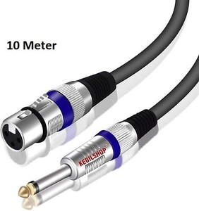 kebilshop mic cable jack male to xlr 3pin female cord wire for microphone 10 meter xlr wire connector
