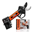 Kebtek Electric Pruning Shears Professional Cordless Pruning Shears for Gardening Battery Operated Pruning Shears with 2 PCS 2500mAh Batteries 5000 Cuts Single Charge 30mm (1.2") Cutting Diameter
