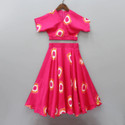 Kedar Fab Girls Lehenga Choli Ethnic Wear Printed Lehenga Choli (Pink, Pack of 1)