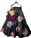 Kedar Fab Girls Lehenga Choli Ethnic Wear Printed Lehenga Choli (Black, Pack of 1)