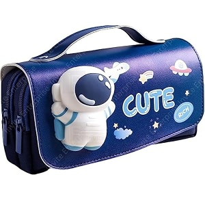 cartoon theme pencil case - 3d eva pencil case pouch multipurpose zipper pencil case for kids pen and pencil bag for school kids girls stationery storage box cute