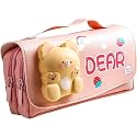 Cartoon Theme Pencil Case - 3D EVA Pencil Case Pouch, Multipurpose Zipper Pencil Case for Kids, Pen and Pencil Bag for School Kids, Girls, Stationery Storage Box (Dear)