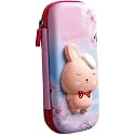 Cartoon Theme Pencil Case - 3D EVA Pencil Case Pouch, Multipurpose Zipper Pencil Case for Kids, Pen and Pencil Bag for School Kids, Stationery Storage Box (Rabbit Pink Small)