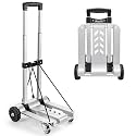 KEDSUM 270LBS Utility Luggage Cart with 4 Wheels, 100% Aluminum Hand Truck Dolly, Folding Hand Truck with Advanced Tank Wheels, Portable Dolly Cart for Luggage, Travel, Shopping, Office Use