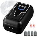 KEDSUM Aquarium Air Pump, Rechargeable Battery Powered Aerator for Fish Bait, Portable Bait Aerator Pump for Fish Tank Up to 200gal, USB Aquarium Bubbler for Outdoor-Fishing, Moving and Power Outages