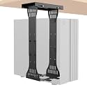 KEEGH Under Desk PC Mount, Adjustable Computer Tower Stand, Black