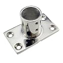 Heavy DudyBoat Hand Rail Fitting-30 Degree 1 inch Rectangular Base-Marine 316 Stainless Steel Deck Hardware