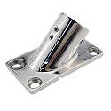 Heavy DudyBoat Hand Rail Fitting-30 Degree 1 inch Rectangular Base-Marine 316 Stainless Steel Deck Hardware
