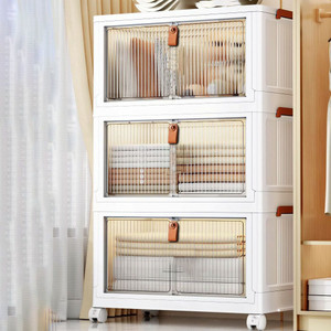keekos closet organizer boxes storage bins foldable clothestoysoffice supplies plastic collapsible shoe stand