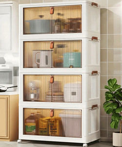 keekos closet organizer boxes storage bins foldable clothestoysoffice supplies plastic collapsible shoe stand