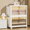 Keekos Closet Organizer Boxes Storage Bins Foldable Clothes/Toys/Office Supplies Plastic Collapsible Shoe Stand