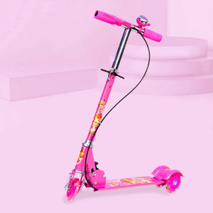keekos kick scooter wide led light wheels adjustable handlebar kids scooter 3 wheeler multicolor
