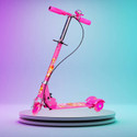 Keekos Scooter for Kids 3 Wheel Foldable Kick Skating Cycle with Brake Bell LED-Wheel (Multicolor)
