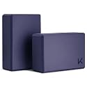 KEEP Yoga Block, High-Density EVA Foam 2 Pack Yoga Block with Non-Slip Textured Surface, Supportive, Lightweight - Ideal for Yoga
