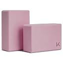 KEEP Yoga Block, High-Density EVA Foam 2 Pack Yoga Block with Non-Slip Textured Surface, Supportive, Lightweight - Ideal for Yoga