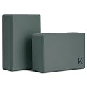 KEEP Yoga Block, High-Density EVA Foam 2 Pack Yoga Block with Non-Slip Textured Surface, Supportive, Lightweight - Ideal for Yoga