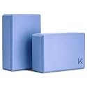 KEEP Yoga Block, High-Density EVA Foam 2 Pack Yoga Block with Non-Slip Textured Surface, Supportive, Lightweight - Ideal for Yoga