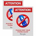 Keep Your Phone Silent Sign Board Sticker