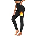 Winter Warm Fleece Lined Leggings for Women Thick Thermal Leggings Elastic Soft Comfortable Velvet Tights, Free Size (Waist Size 24 inch to 34 inch)
