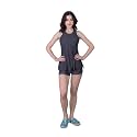 Keepfit Women's Racerback Padded Swimsuit Frock Style top and Boyshorts |Swimming Suit for Women