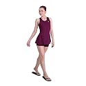 Keepfit Women's Racerback Padded Swimsuit Frock Style top and Boyshorts |Swimming Suit for Women