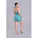 Keepfit Women One Piece Sleeveless Halter Neck Ruched Swim Legsuit |Swimming Suit for Women