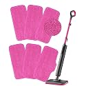 KEEPOW Microfiber Steam Mop Pads Compatible with Schenley Steam Mop 7 in 1, 6 Pack Washable and Reusable Replacement Steam Mop Attachments Pads Fit for Steamer Mop Cleaner SLFCSM054 for All Floors