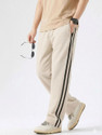 KEESUN Striped Men Beige Track Pants