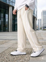 KEESUN Striped Men Beige Track Pants