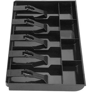 cash amp coin trey plastic cash drawer organizer tray5 bills 4 coins for petty cash money storage box -black