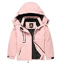 Keevoom Boys Girls Winter Coat Ski Jacket Windproof Waterproof Kids Snowboard Warm Fleece Snow Coats