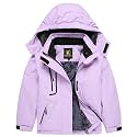 Keevoom Boys Girls Winter Coat Ski Jacket Windproof Waterproof Kids Snowboard Warm Fleece Snow Coats