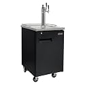 Kegco HBK1XB-3 3-Faucet Commercial Kegerator Keg Beer Dispenser - Black