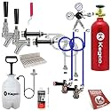 Kegco Ultimate 2-Tap Door Mount Kegerator Conversion Kit with 5 lb. CO2 Tank