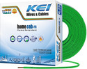KEI Homecab 99.97% Pure Copper Conductor FR PVC Insulated 0.75 sq/mm Green 90 m Wire (Green)