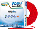 KEI Homecab 99.97% Pure Copper Conductor FR PVC Insulated 1.5 sq/mm Red 90 m Wire (Red)