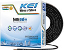 KEI Homecab 99.97% Pure Copper Conductor FR PVC Insulated 1.5 sq/mm Black 90 m Wire (Black)